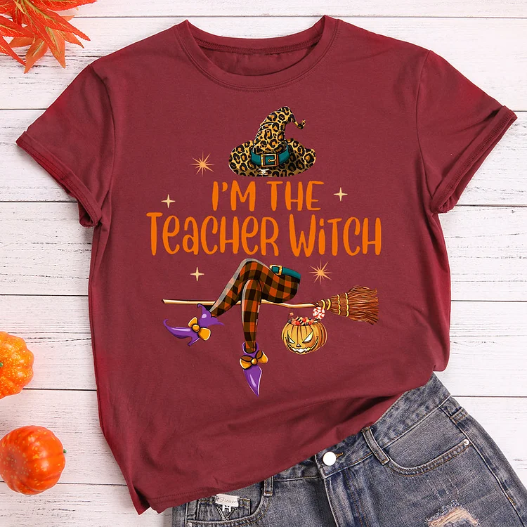 Im the teacher witch halloween t shirt tee