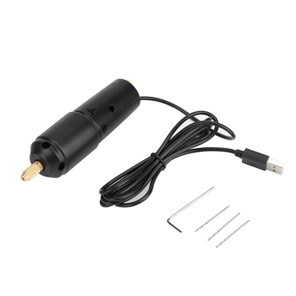 

18W Mini Electric Hand Drills DC 5V Handheld Micro USB Drill with 3pcs Bits, 501 Original