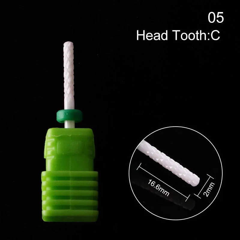 1Pc Ceramic Nail Drill Bits Nail Milling Cutter Bits Electric Drill Machine For Manicure Pedicure Equipment Accessory Tools-Nail Inspo