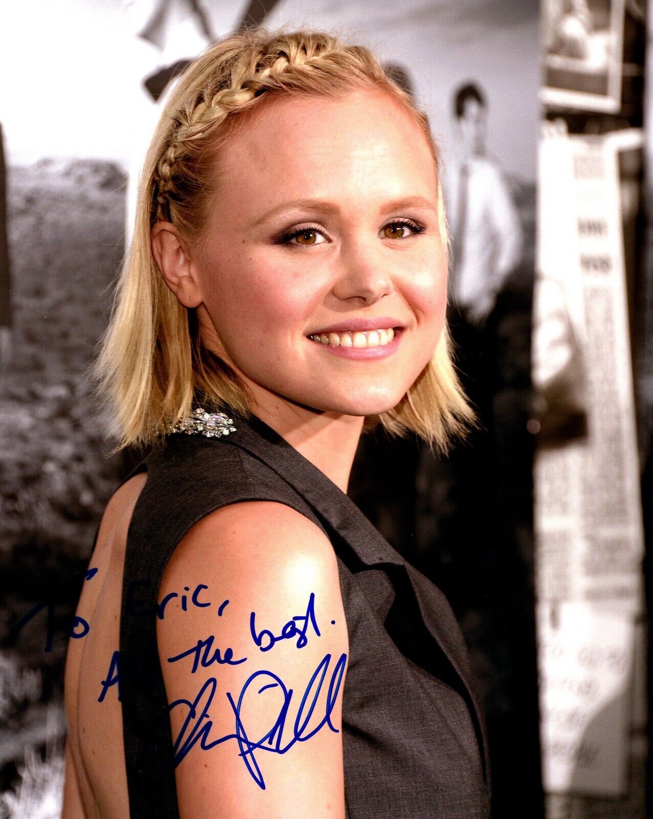 TO ERIC - Alison Pill Signed Autographed Scott Pilgrim vs. the World 8x10 Photo Poster painting