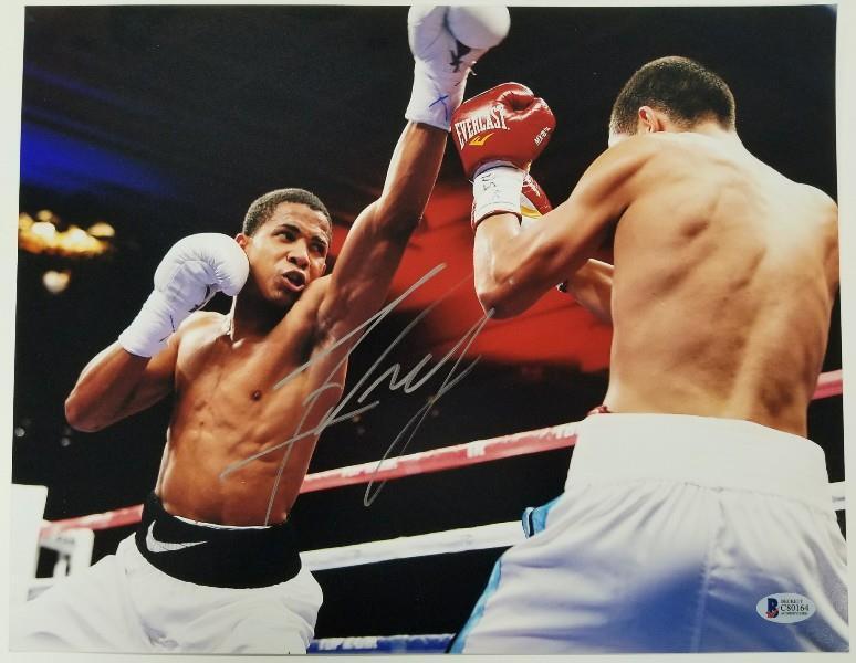 FELIX VERDEJO Signed 11x14 Photo Poster painting Auto El Diamante Boxer (B)~ Beckett BAS COA