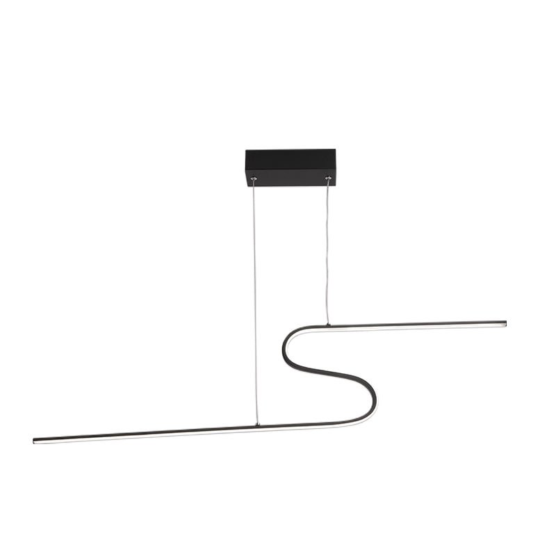 Z Shape Hanging Pendant Lights For Dining Room Kitchen Room Home Deco Black Or White Finish Pendant Lamp