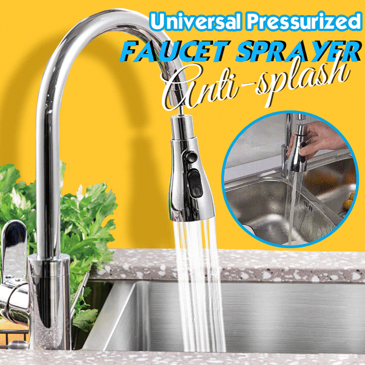 Spruzzatore pressurizzato universale per rubinetto antispruzzo