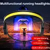 LED+COB Rechargeable Headlight Waterproof Head Lamp for Camping Fishing Hiking