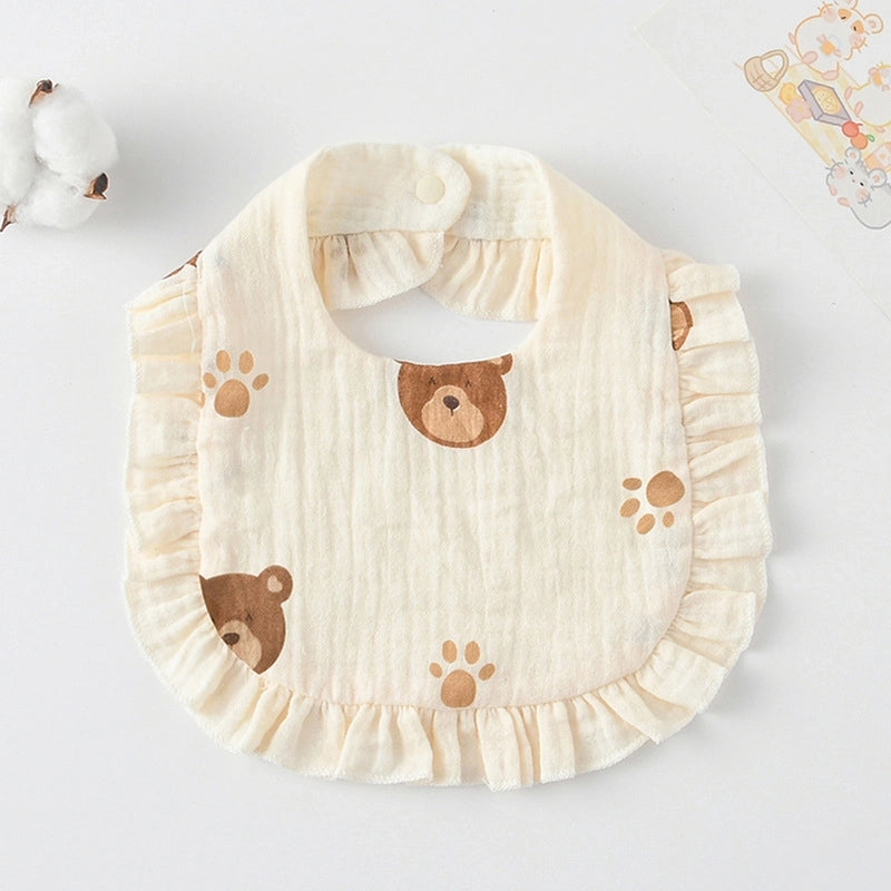 Cute Pastoral Letter Rainbow Fruit Cotton Burp Cloths Baby Accessories