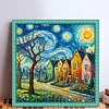 Colorful House-11CT Stamped Cross Stitch 45*45cm/17.72*17.72in