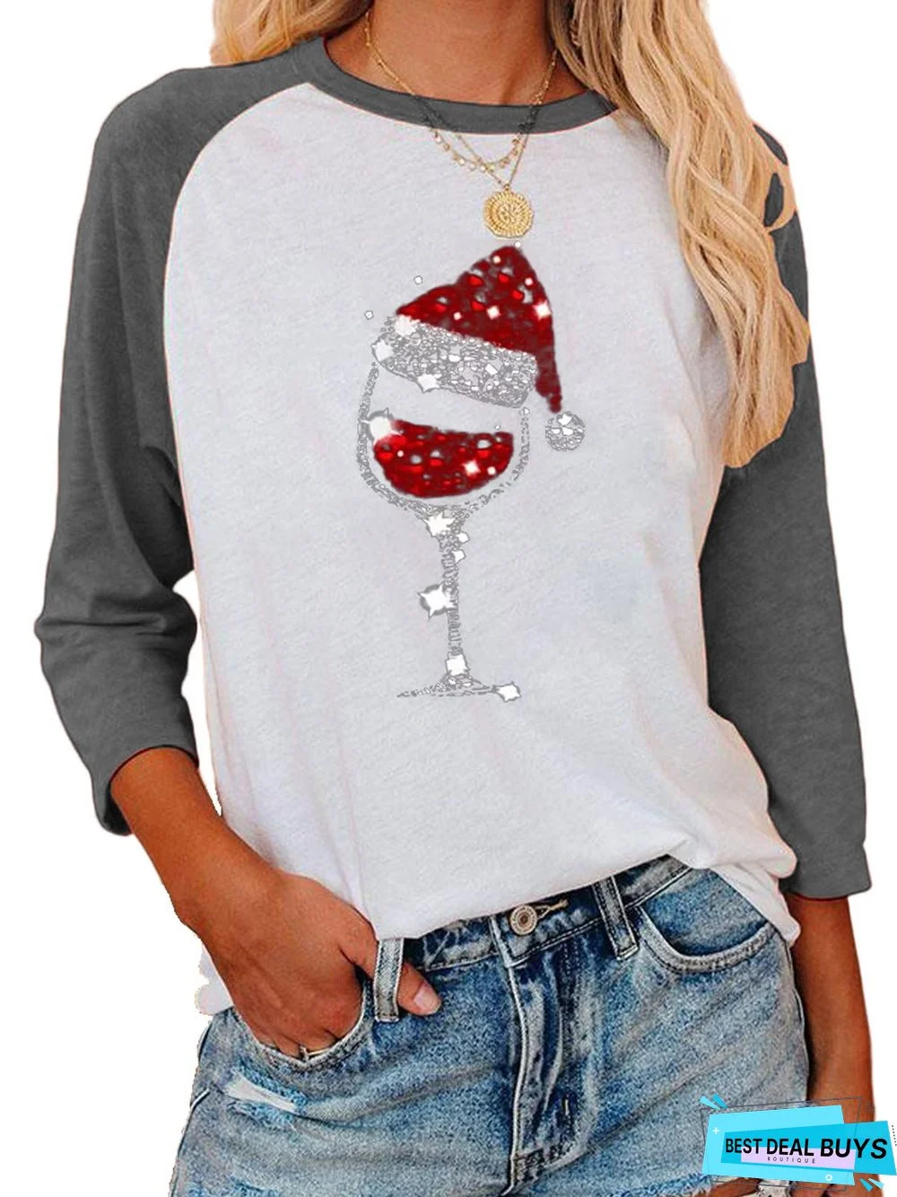Long Sleeve Cartoon Shift Top