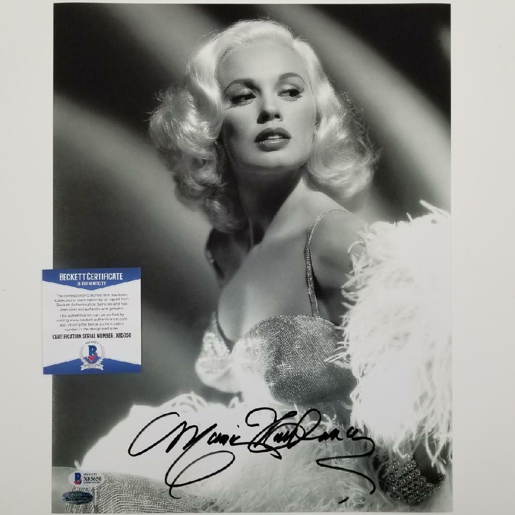 Mamie Van Doren signed 11x14 Photo Poster painting #11 Actress Playboy Auto ~ Beckett BAS COA