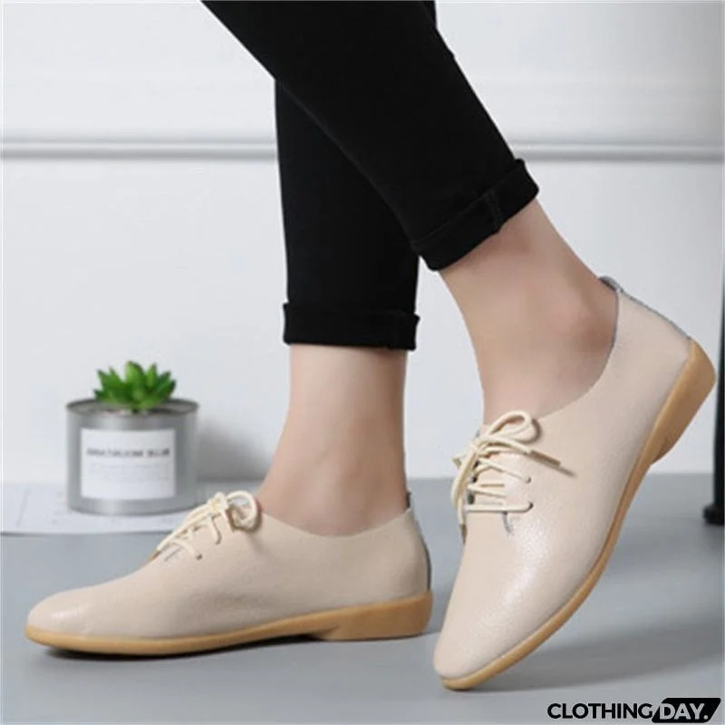 Solid Color Lightweight Round Toe Loafers