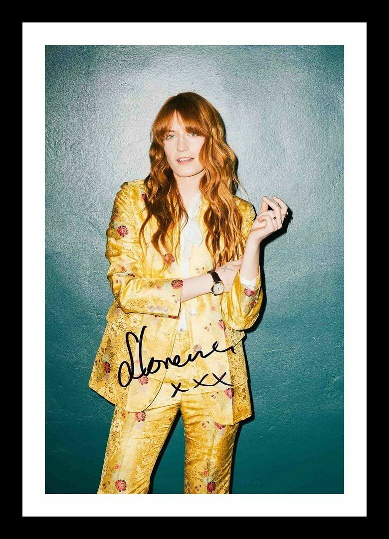 Florence Welch Autograph Signed & Framed Photo Poster painting 3