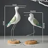Mediterranean Vintage 3D Seabird Decorative Ornament (Pair)