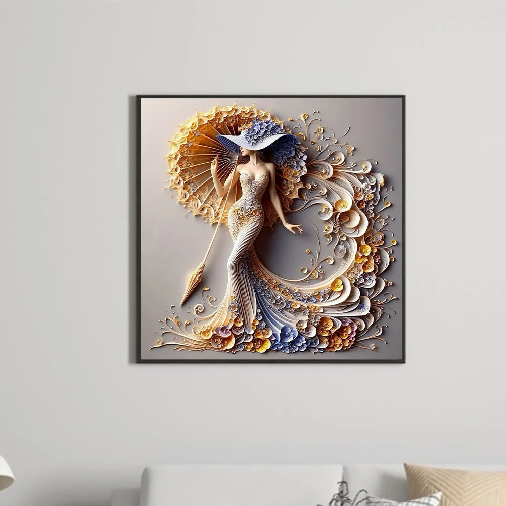 Diamond Painting - Full Round Drill - Beauty(Canvas|40*40cm)
