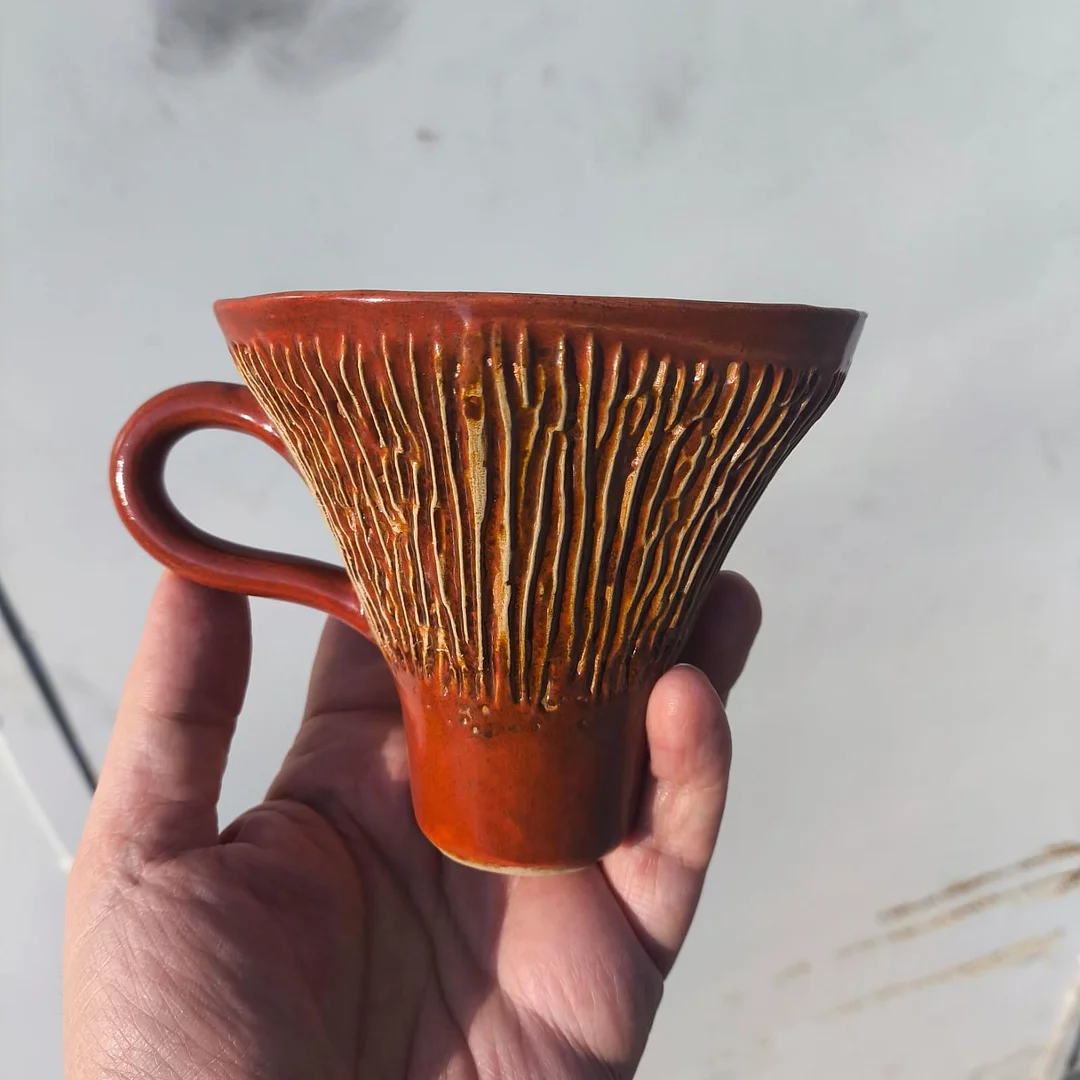 Handmade Ceramic Mushroom Coffee Cup