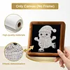 12Pcs DIY Pearl Painting Snowman for Home Wall Decor(15x15cm)