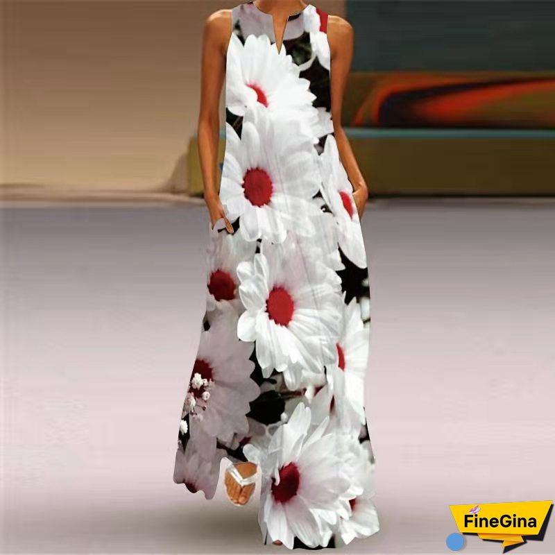 Tibetan Blue Sexy Print Bandage Patchwork Backless Halter Straight Dresses