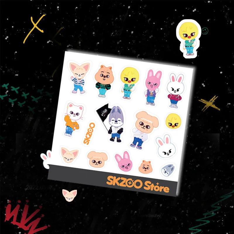 Stray Kids Skzoo Stickers Kawaii Kpop Stickers 