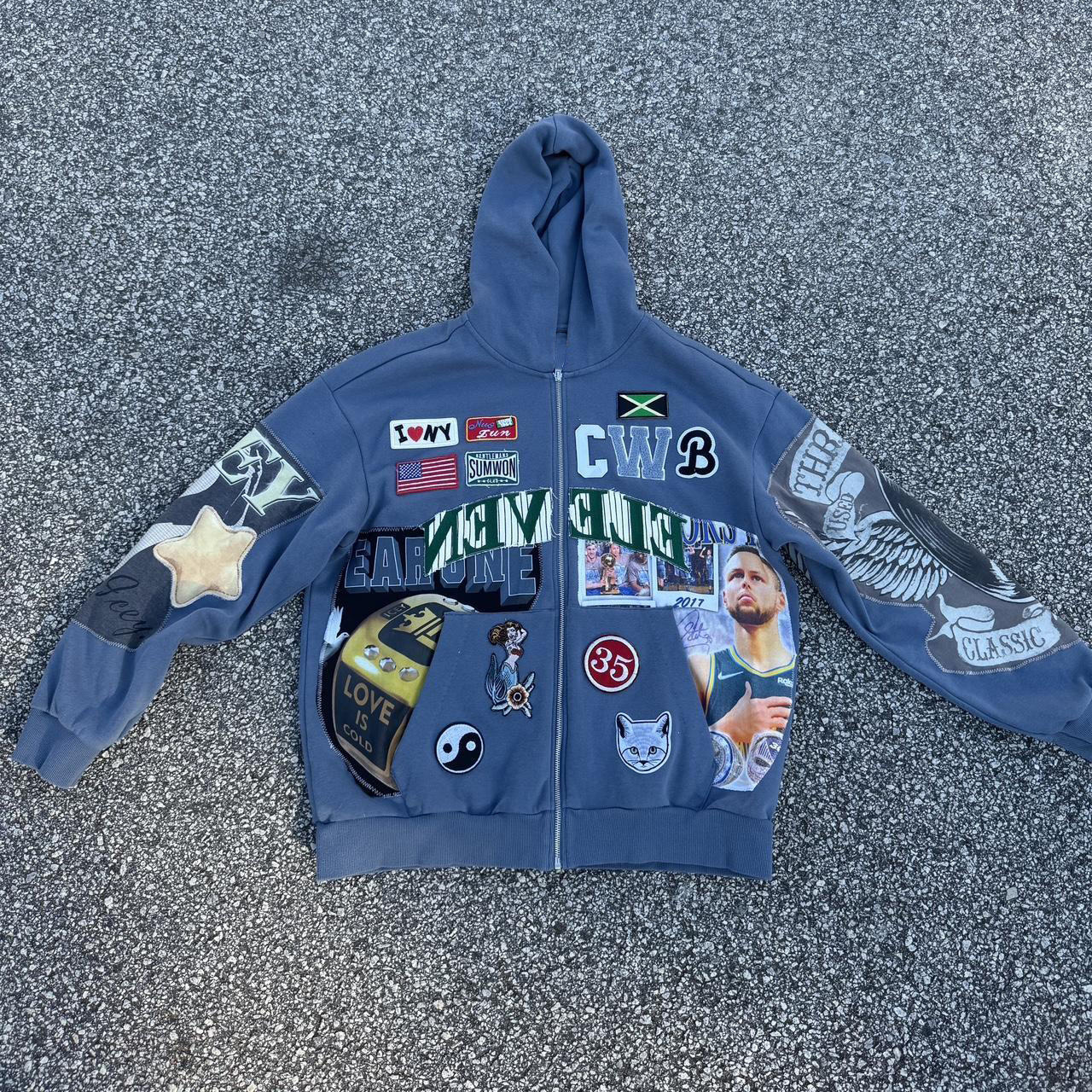 Animal Print Long Sleeve Zipper Hoodies