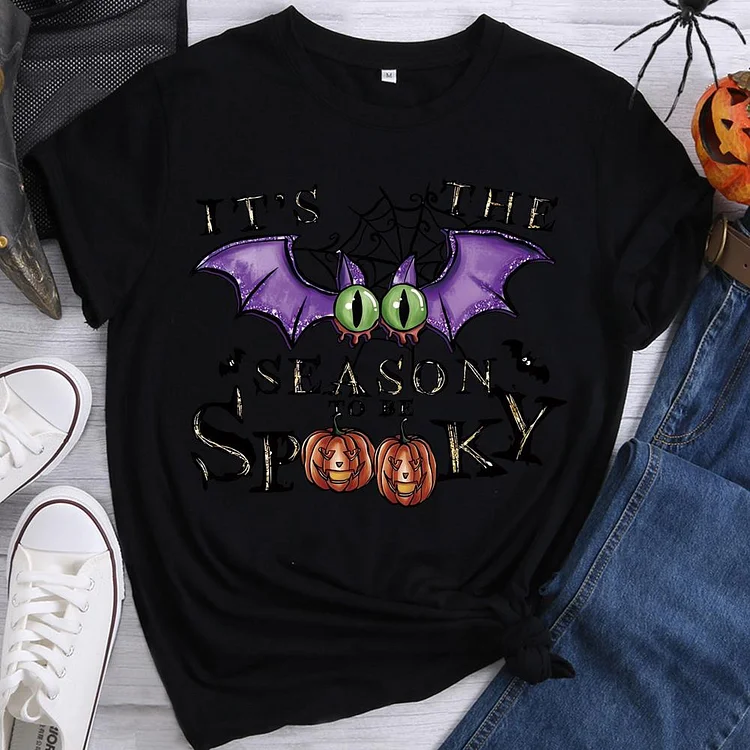 halloween Round Neck T-shirt-0018559