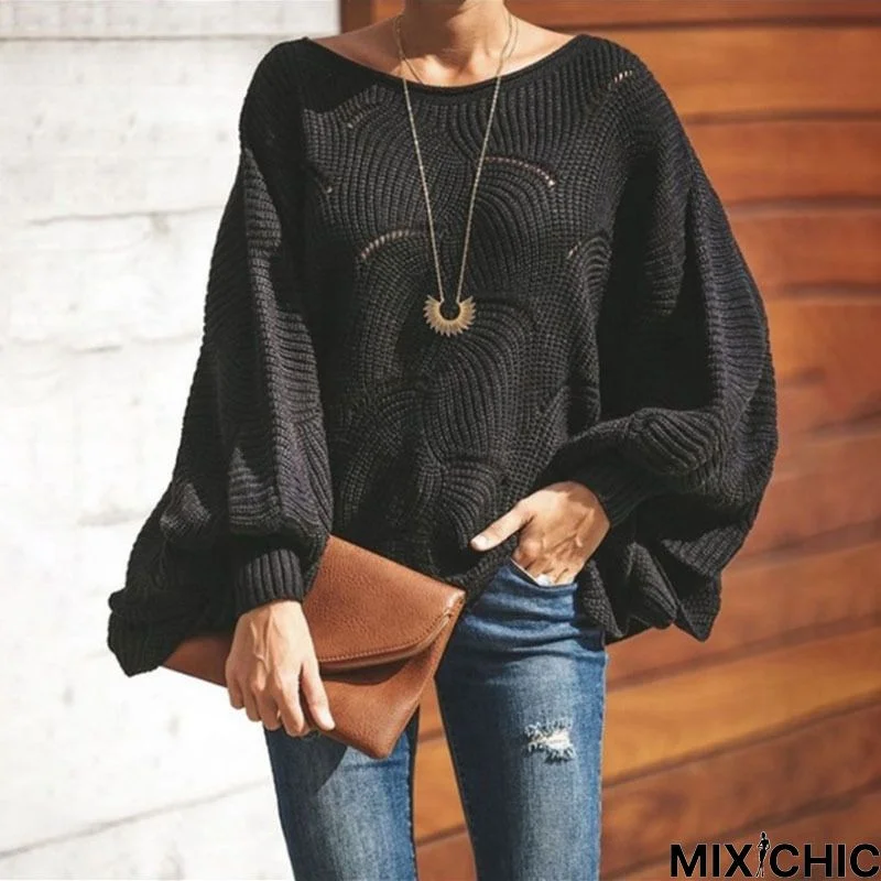 Knitted High Low Casual Tops