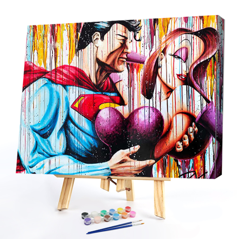 

40*50cm - Paint By Numbers - Animated Men, 501 Original