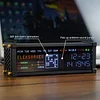 Creative desktop retro electronic pseudo-fluorescent tube clock dot matrix cyber