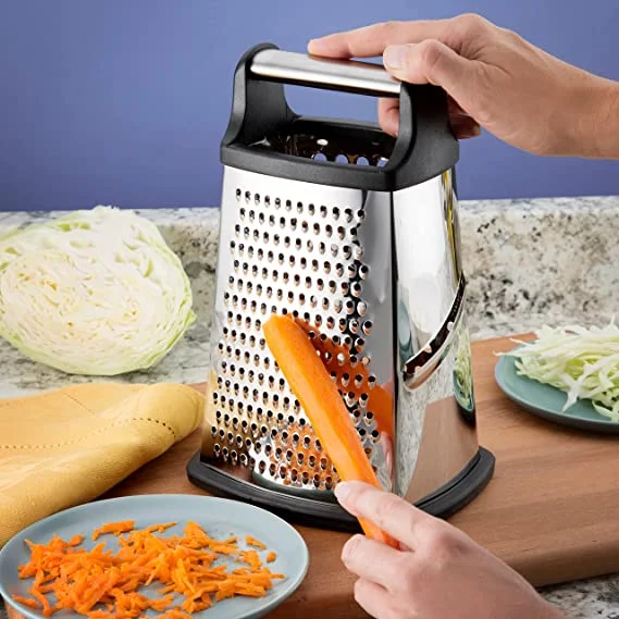 Stainless Steel Box Grater with 4 Sides