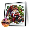 Grape Christmas Gnome - Round Drill Diamond Painting - 40*40CM