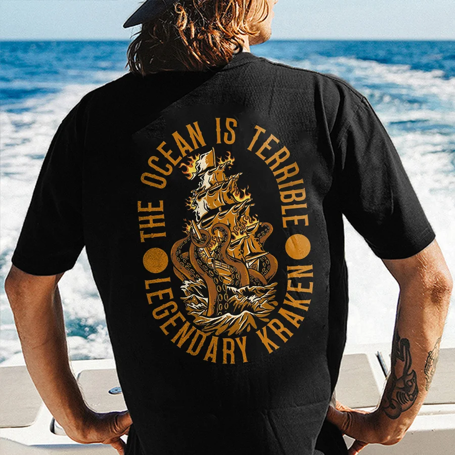 The Ocean Is Terrible Printed Men's T-shirt