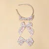 3PCS Lovely Floral Bowknot Hair Band Pins Set for Babies