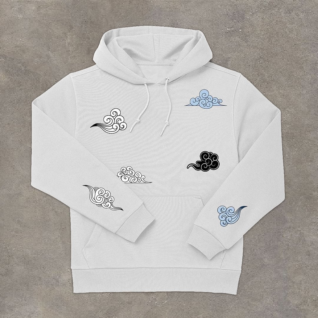 cartoon print streetwear hoodie