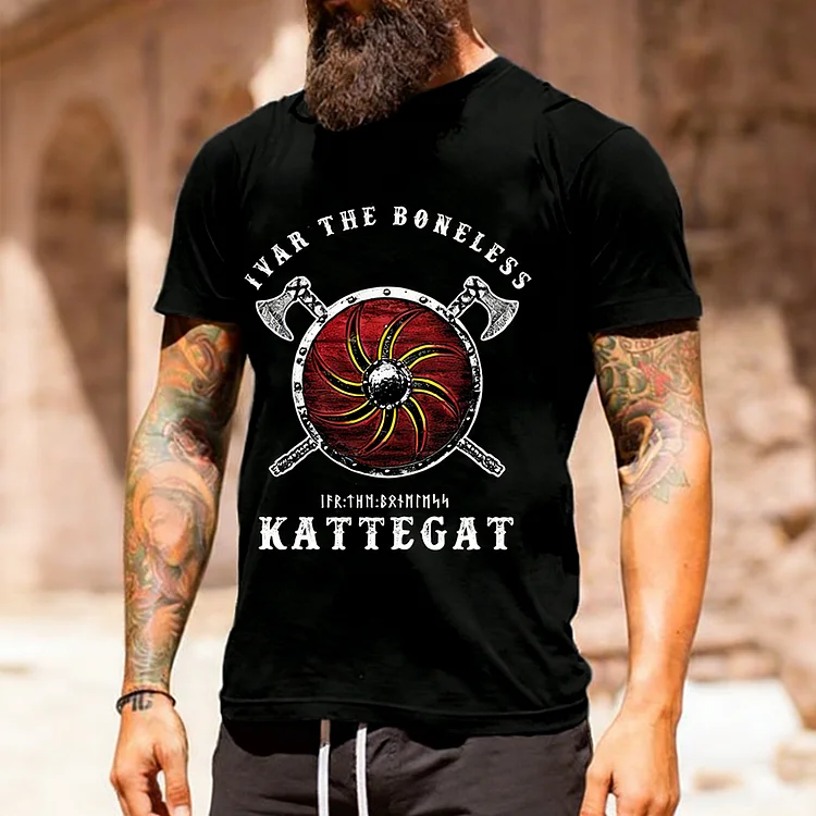 Men's Viking Ivar The Boneless Inspired Casual T Shirt