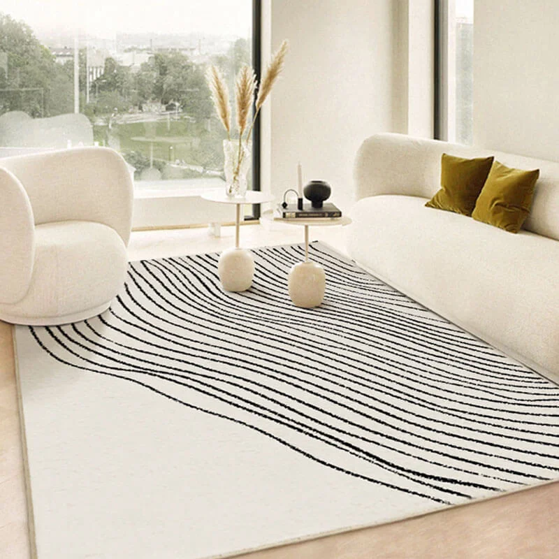 Black And Beige Irregular Rugs,Soft Home Decor Floor Rugs