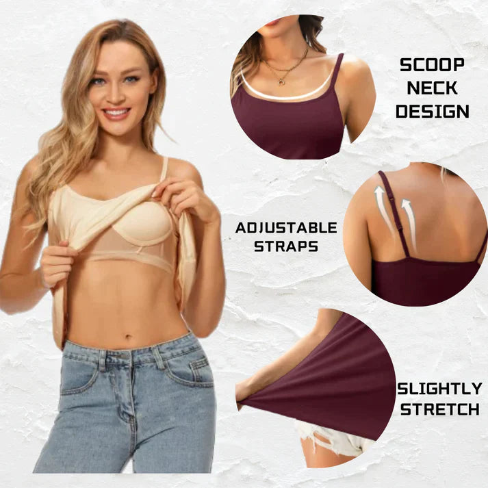 2 in 1 Camisole With Built-In Bra