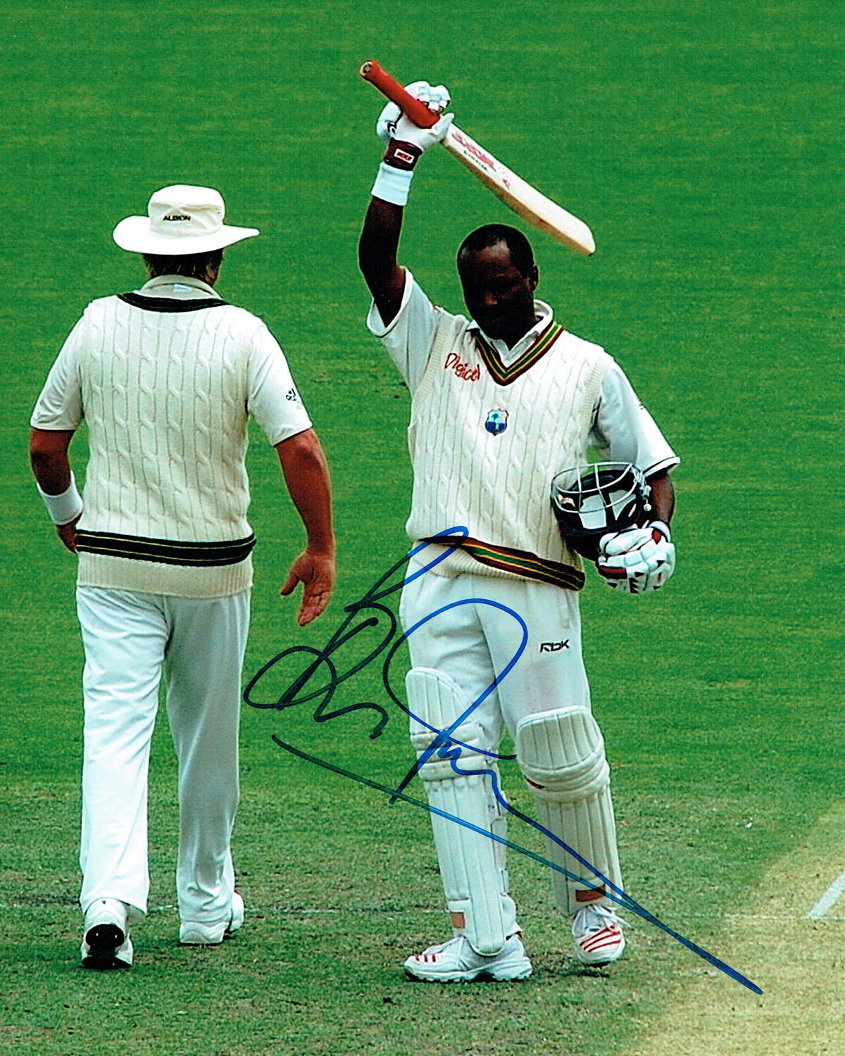 Brian LARA Signed Autograph 10x8 Photo Poster painting AFTAL COA Cricket West Indies Legend