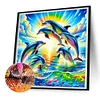 Diamond Painting-DIY Full Round Drill Dolphin