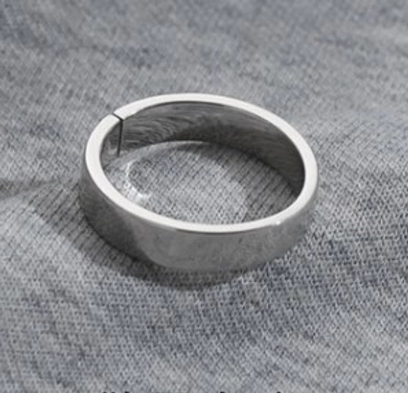 Casual Streetwear Geometric Copper Plating Men’s Open Rings