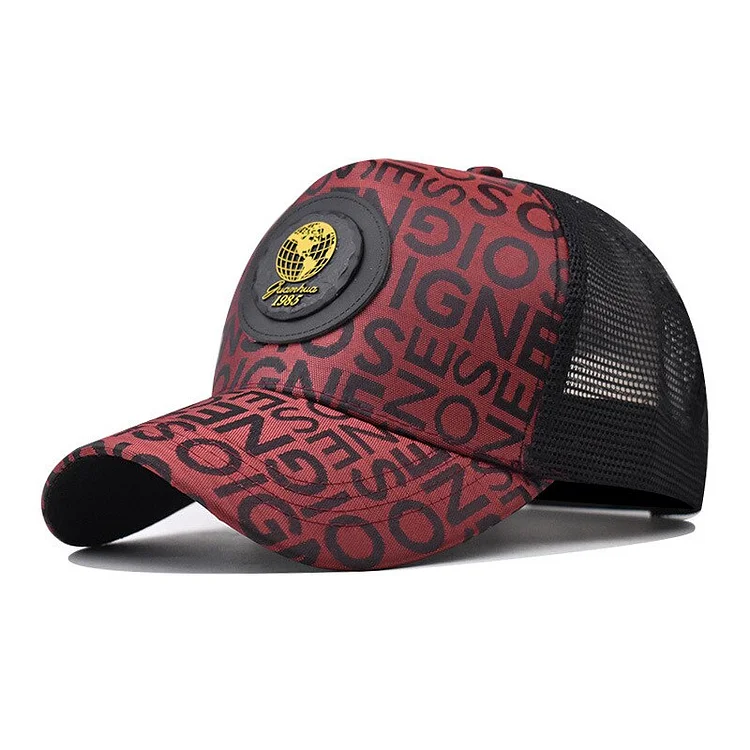 Baseball Cap for Men Mesh Summer Cap for Women Snapback HatsLetters Label Bone Casquette Hip Hop Hats