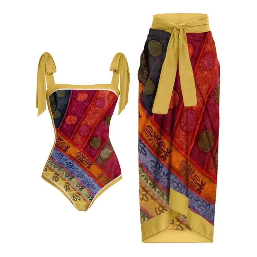 Uveng Uveng One-Piece Bikini Suit Women's Bikini Three-Piece Set