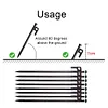 4Pcs Tent Pegs Unbreakable Camping Tent Stakes with Hammer for Camping Picnic