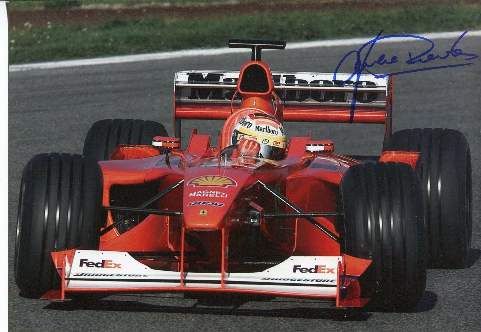 Luca Badoer F1 MINARDI autograph, signed Photo Poster painting