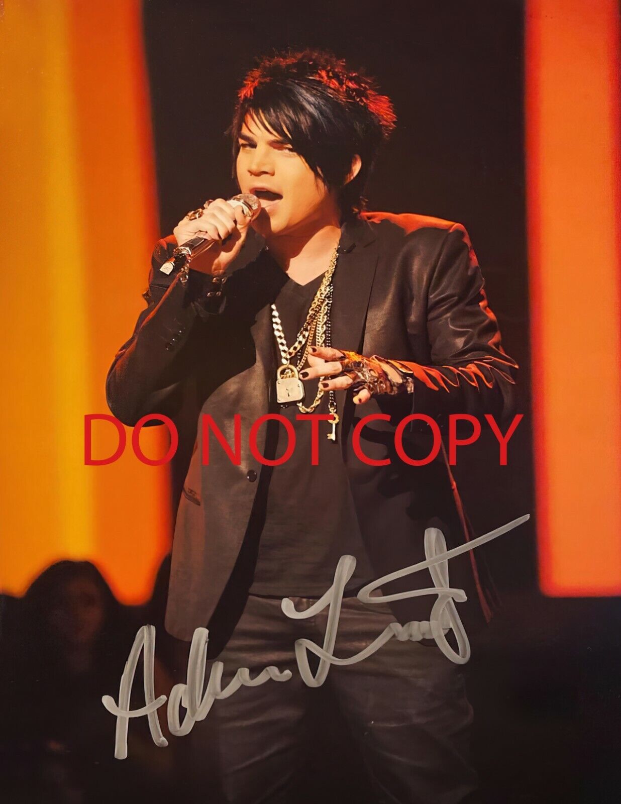 Adam Lambert - Autographed Signed 8 x10 Photo Poster painting (Whataya Want from Me) Reprint