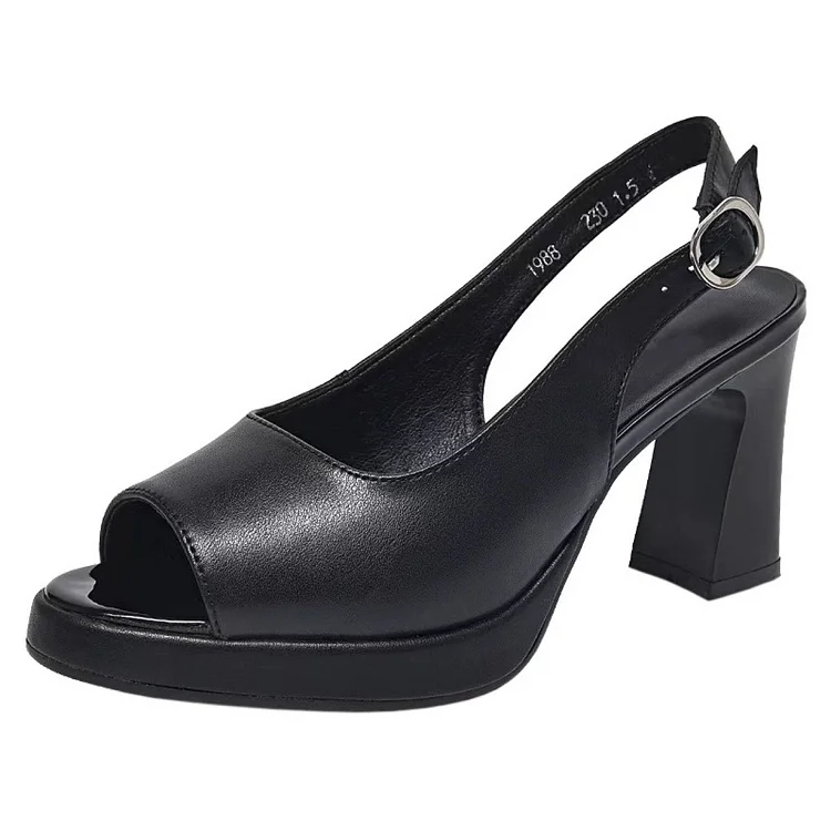 Orthopedic High-Heel Sandals with Adjustable Straps Radinnoo.com
