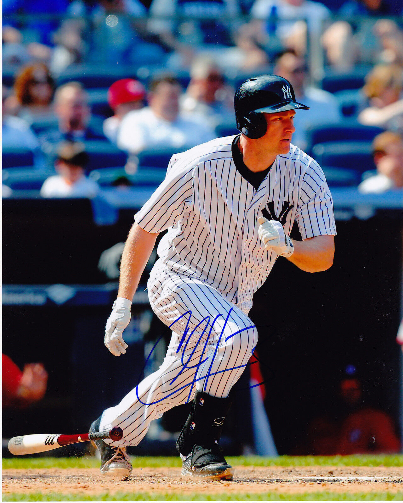 CHASE HEADLEY NEW YORK YANKEES ACTION SIGNED 8x10