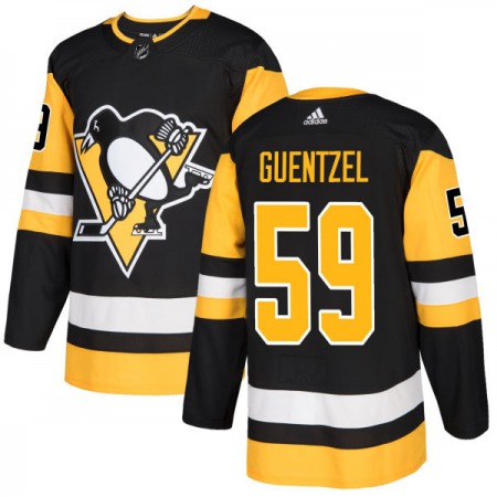 Men's  Pittsburgh Penguins #59 Jake Guentzel Black Stitched NHL Jersey