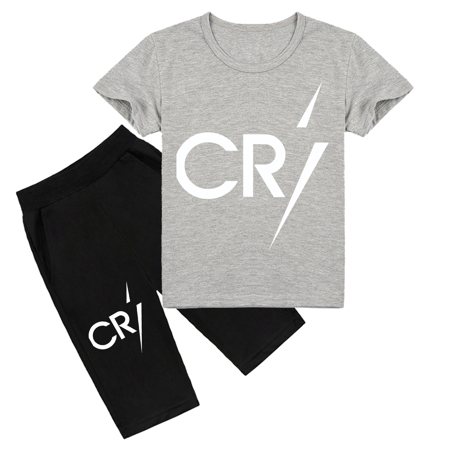 Mayoulove Cristiano Ronaldo Kids Shorts Set - Stylish Sportswear for Boys  Girls, Perfect for Active Play-Mayoulove
