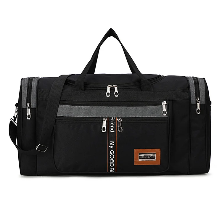 Oxford Fitness Bag Adjustable Strap Sports Backpack for Men Women (Black)