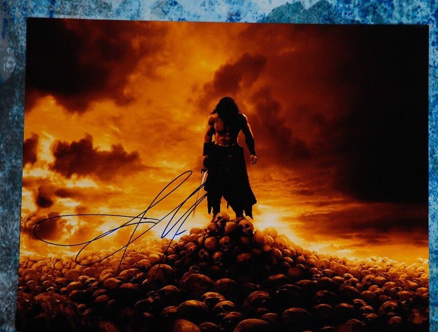 **GFA Conan the Barbarian *JASON MOMOA* Signed 11x14 Photo Poster painting MH1 COA**