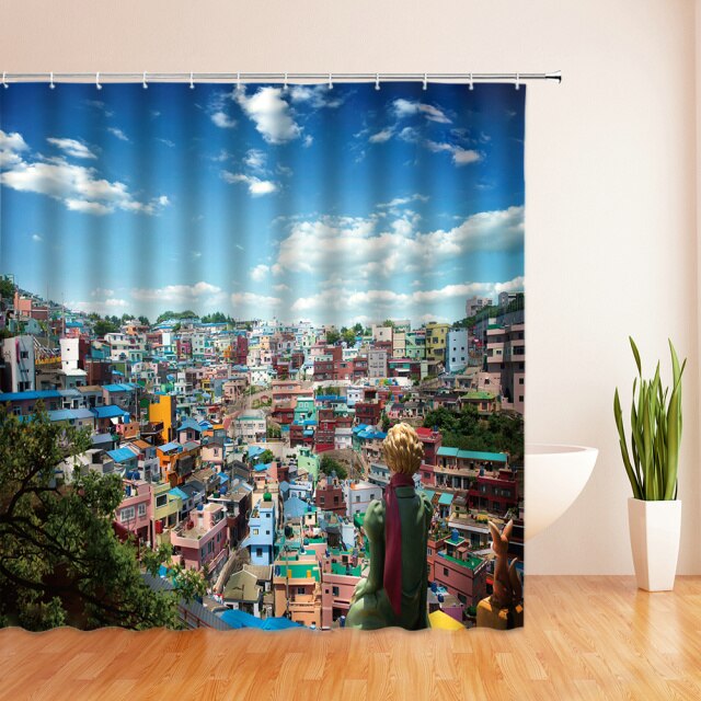 

Shower Curtain – Flower Tree scenery-180*180cm, 501 Original
