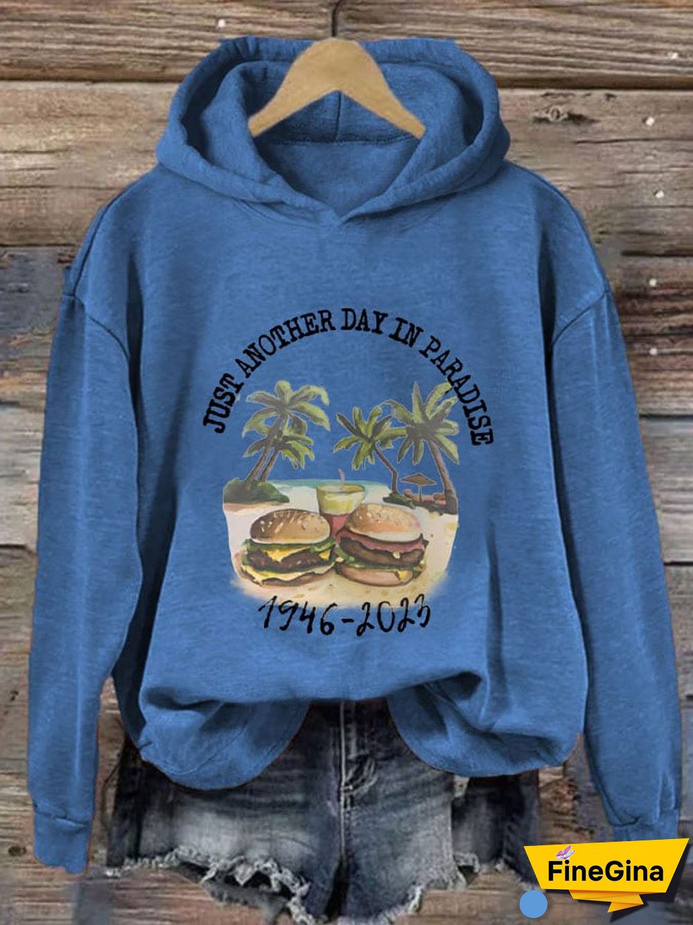 Women's Just Another Day In Paradisee Casual Hoodie