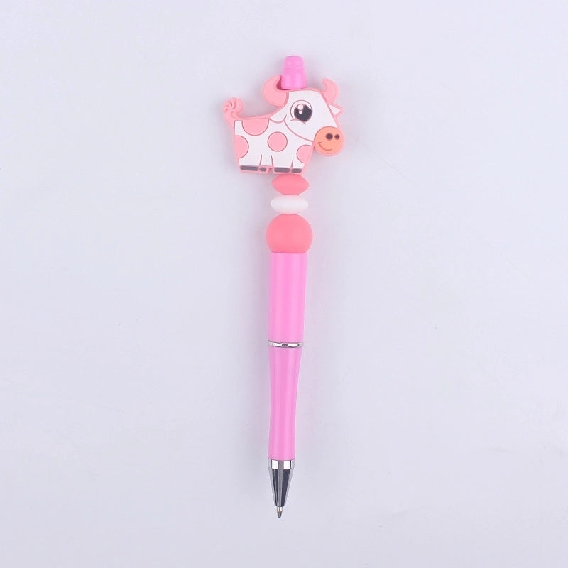 1 Piece Animal Class Learning Daily Plastic Silica Gel Cartoon Style Cute Gel Pen